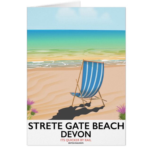 Strete Gate Beach Devon travel poster (Front)