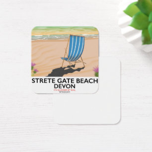 Strete Gate Beach Devon travel poster