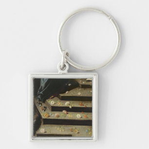Strewing flowers keychain