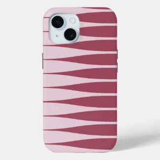 Striation Pink and Wine iPhone Case