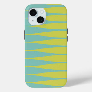Striation Seafoam Green and Chartreuse iPhone Case