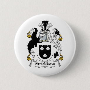 Strickland Family Crest 2 Inch Round Button