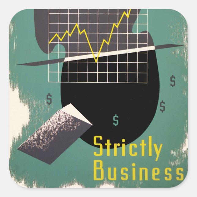 Strictly Business Square Sticker (Front)