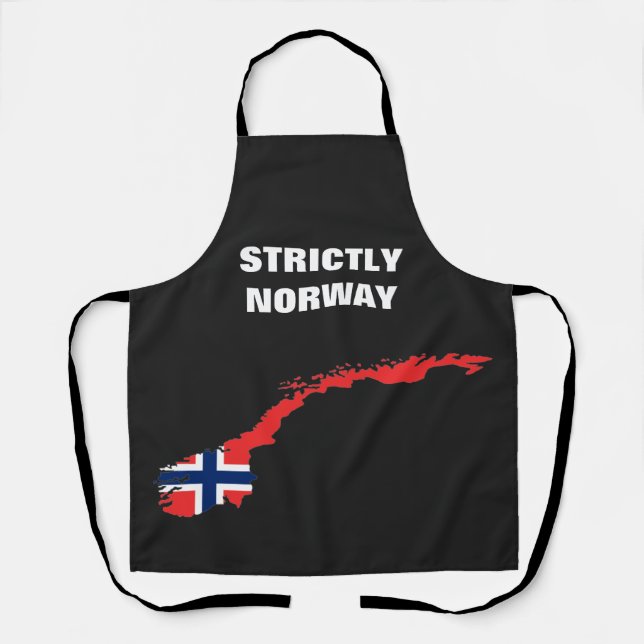 Strictly Norway on All-Over Print Apron (Front)