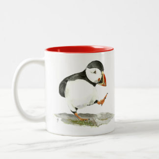 Strictly Puffin Two-Tone Coffee Mug