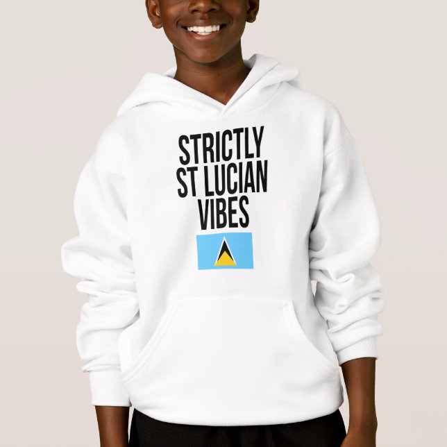 Strictly St Lucian Vibes Saint Lucia Flag (Front)