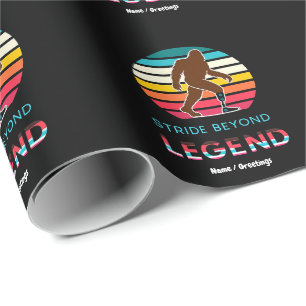 Stride Beyond Legend Sasquatch Amputee Vintage  Wrapping Paper