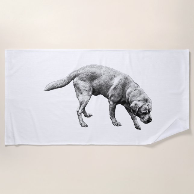 Stride by the Waves Beach Towel (Front)