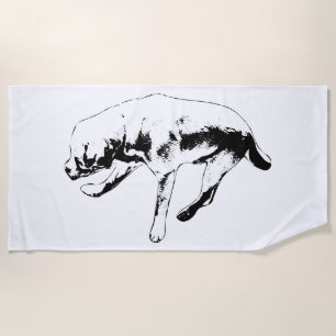 Stride & Silence Beach Towel