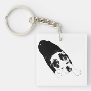 Stride Vector Dog Guides Bold Daily Travels Keychain