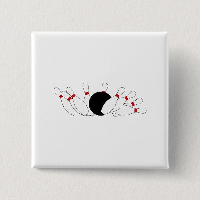 Strike 2 Inch Square Button (Front)