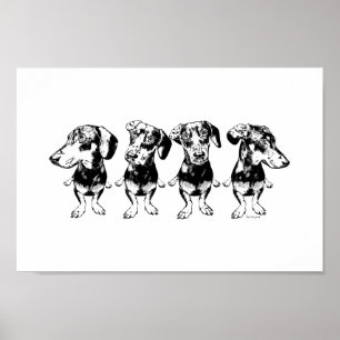 'Strike A Pose Dex' Flippy Ear Dex Art Print