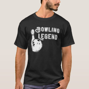 Strike Bowler Bowling Team Bowling Pin Bowling Leg T-Shirt