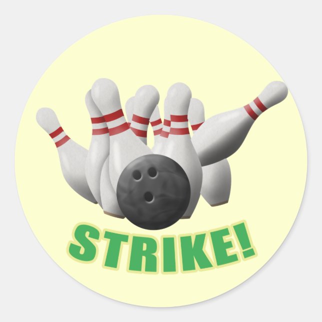 Strike Classic Round Sticker (Front)