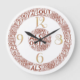 Strike Out ALS2 Round (Large) Clock