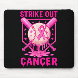 Strike Out Breast Cancer Awareness Baseball Fight  Mouse Pad