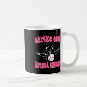 Strike Out Breast Cancer Awareness Day Pink Ribbon Coffee Mug