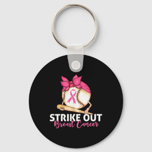Strike Out Breast Cancer Awareness Sell Softll Fig Keychain