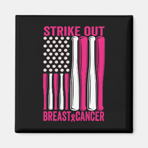 Strike Out Breast Cancer Awareness Softball Us Fla Magnet