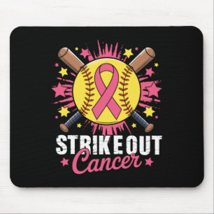 Strike Out Breast Cancer Awareness Softll Pink Wom Mouse Pad