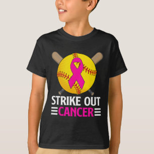 Strike Out Breast Cancer Awareness Softll Pink Wom T-Shirt