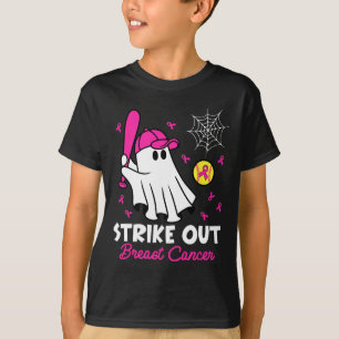 Strike Out Breast Cancer Ghost Softll Funny Breast T-Shirt
