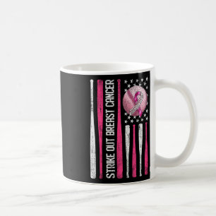 Strike Out Breast Cancer Sell Fight Awareness Men Coffee Mug
