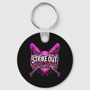 Strike Out Breast Cancer Sell Softll Drip Home Pla Keychain