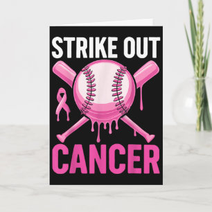 Strike Out Cancer Breast Cancer Awareness Baseball Card