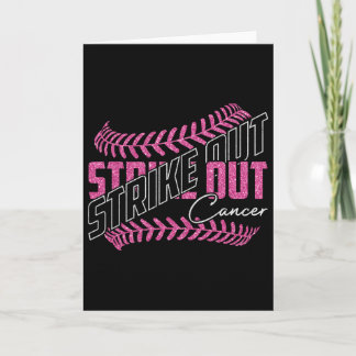Strike Out Cancer Sell Softll Breast Cancer Awaren Card