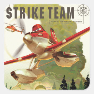 Strike Team Illustration Square Sticker