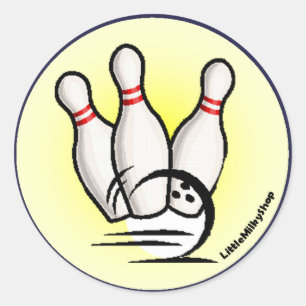 Strike the Bowling Pins Sticker