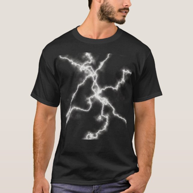 Strike The Lightning. Never Strikes Twice. T-Shirt (Front)