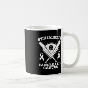 Strikeout Pancreatic Cancer Awareness Month Baseba Coffee Mug