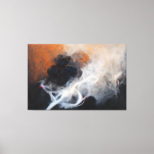 Strikethrough Stretched Canvas Print