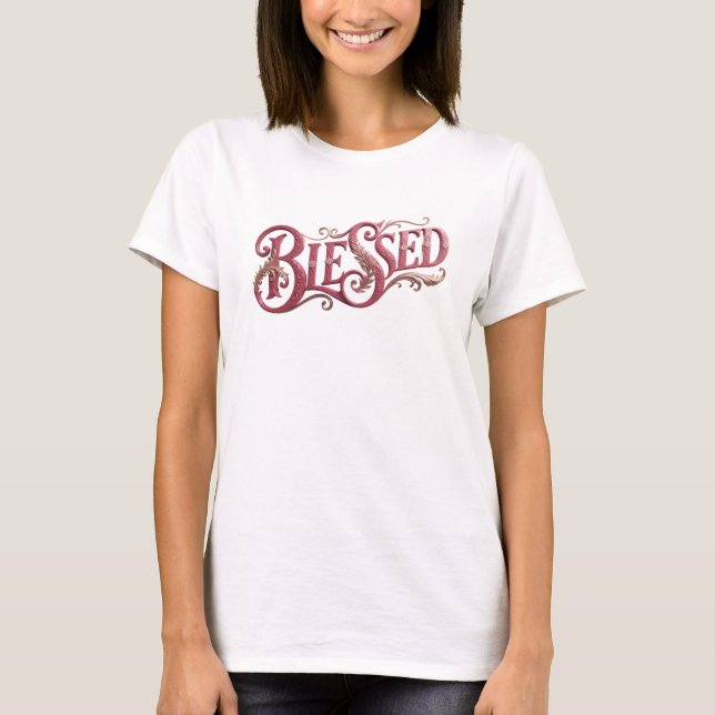 Striking BLESSED Artwork Creation T-Shirt (Front)