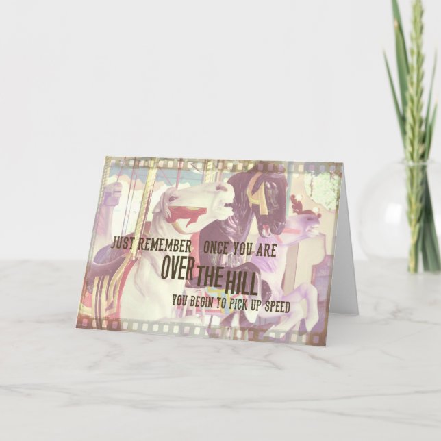 STRIKING CAROUSEL Greeting Card (Front)