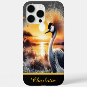 Striking crane stands gracefully iPhone 16 pro max case