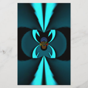 Striking Cutting-Edge Cyan and Black Vector Design