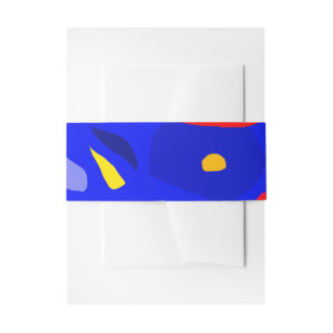Striking design invitation Belly Band