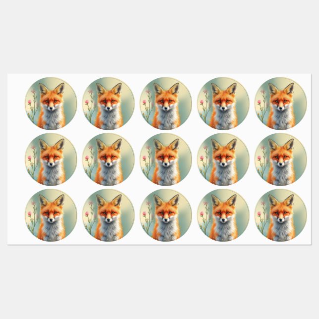 Striking Eyes of a Cunning Red Fox   (Sheet)