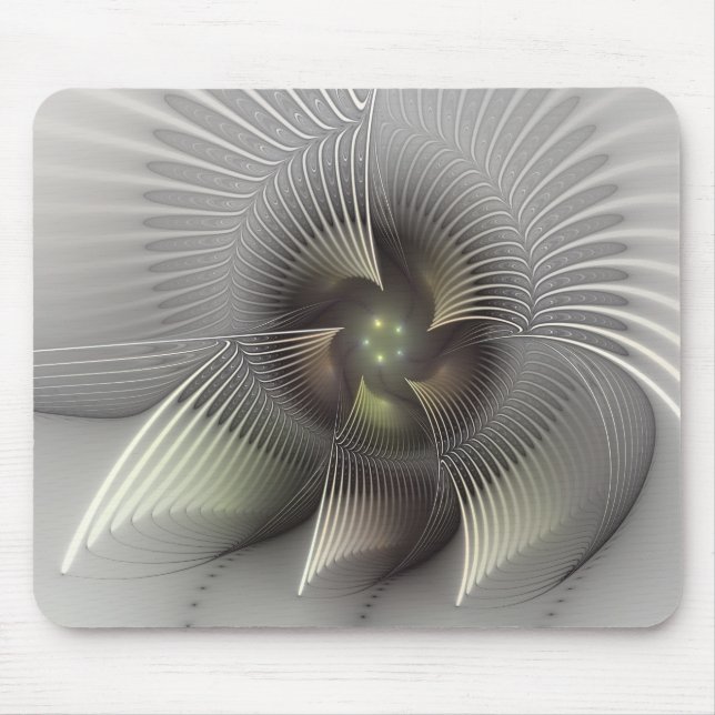 Striking Figure, Modern Abstract Fractal Art Mouse Pad (Front)