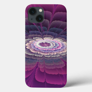 Striking Flower Colourful Abstract Fractal Art Pin iPhone 13 Case
