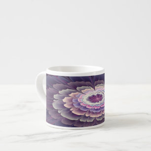 Striking Flower Colourful Abstract Fractal Art Pin Espresso Cup