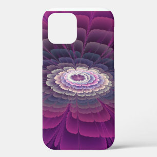 Striking Flower Colourful Abstract Fractal Art Pin iPhone 12 Case