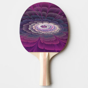 Striking Flower Colourful Abstract Fractal Art Pin Ping Pong Paddle