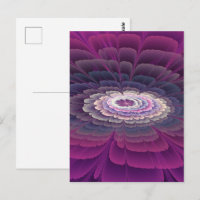 Striking Flower Colourful Abstract Fractal Art Pin