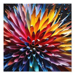 Striking Flower in Vibrant Colours Photo Print