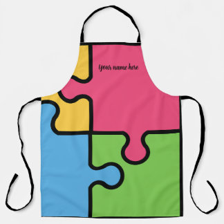 Striking Jigsaw pattern  Apron
