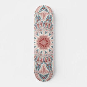 Striking Modern Kaleidoscope Mandala Fractal Art Skateboard